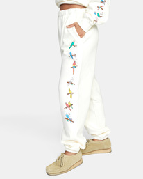 2 LP x KLW Parrot Ice Sweatpants White AVJNP00168 RVCA