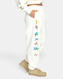 3 LP x KLW Parrot Ice Sweatpants White AVJNP00168 RVCA