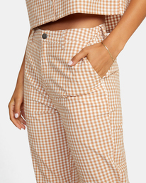 6 Gingham Week-end Chino Pants  AVJNP00180 RVCA