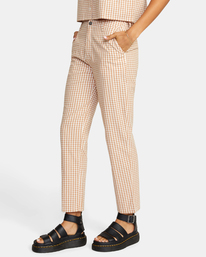 2 Gingham Week-end Chino Pants  AVJNP00180 RVCA