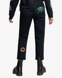 rvca, Mark Oblow Cropped Pants, TRUE BLACK (tub) MARK OBLOW PANT AVJNP00201