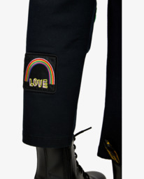 7 Mark Oblow Cropped Pants Black AVJNP00201 RVCA