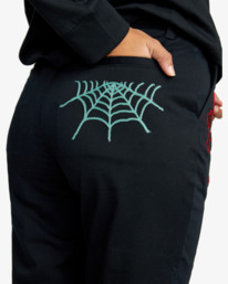 9 Mark Oblow Cropped Pants Black AVJNP00201 RVCA