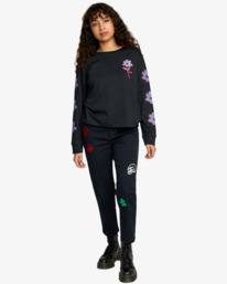 1 Mark Oblow Cropped Pants Black AVJNP00201 RVCA