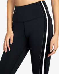 6 Elastic Side Workout Leggings Black AVJNP00202 RVCA