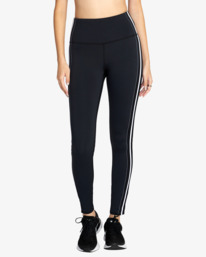 0 Elastic Side Workout Leggings Black AVJNP00202 RVCA