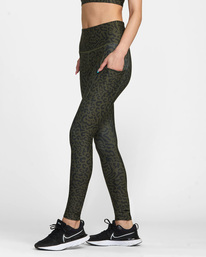 2 VA Sport Pocket Technical Leggings Brown AVJNP00220 RVCA