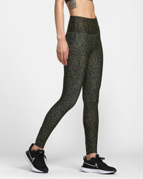 4 VA Sport Pocket Technical Leggings Brown AVJNP00220 RVCA