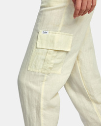 6 New Yume Cargo Pants Yellow AVJNP00226 RVCA