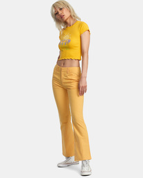 3 Kennedy - Cropped Trousers for Women Orange AVJNP00233 RVCA