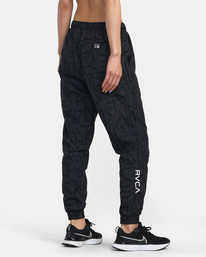 3 Thug Rose Track Technical Joggers Black AVJNP00240 RVCA