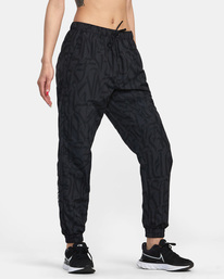 4 Thug Rose Track Technical Joggers Black AVJNP00240 RVCA