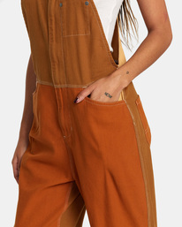5 Trader Overall - Dungarees for Women Grey AVJNP00264 RVCA