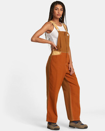 4 Trader Overall - Dungarees for Women Grey AVJNP00264 RVCA