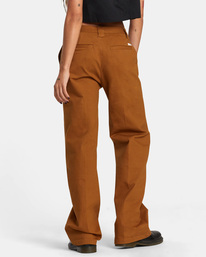 1 Coco - Wide Leg Trousers for Women Brown AVJNP00266 RVCA