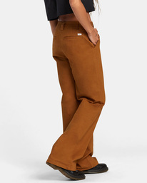 5 Coco - Wide Leg Trousers for Women Brown AVJNP00266 RVCA
