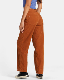 1 Heritage - Pantalon en velours côtelé pour Femme Marron AVJNP00277 RVCA