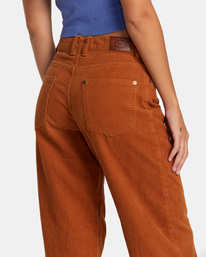 7 Heritage - Pantalon en velours côtelé pour Femme Marron AVJNP00277 RVCA