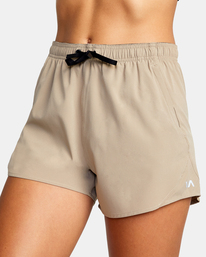 7 VA Essential Yogger Workout Shorts 3" Grey AVJNS00118 RVCA