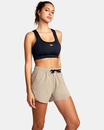 5 VA Essential Yogger Workout Shorts 3" Grey AVJNS00118 RVCA