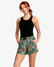2 VA Essential Yogger Workout Shorts 3" White AVJNS00118 RVCA