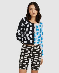 1 LP x KLW Push It Bike Shorts Black AVJNS00136 RVCA