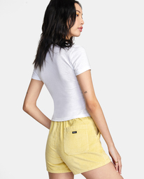 4 Daylight Corduroy Shorts Yellow AVJNS00138 RVCA