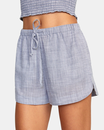 2 Houndstooth New Yume Drawcord Shorts Blue AVJNS00165 RVCA