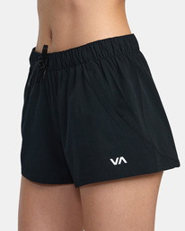 6 VA Essential Low-Rise Yogger Sport Shorts Black AVJNS00179 RVCA