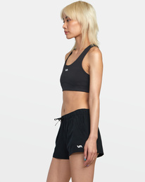 3 VA Essential Low-Rise Yogger Sport Shorts Black AVJNS00179 RVCA