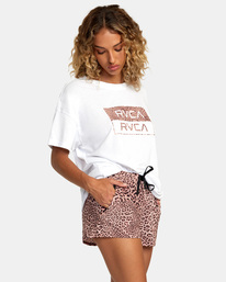 4 VA Essential Low-Rise Yogger Sport Shorts Pink AVJNS00179 RVCA