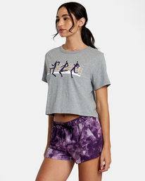 3 VA Essential Low-Rise Yogger Sport Shorts Purple AVJNS00179 RVCA