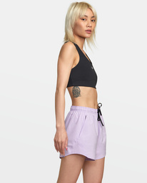 4 VA Essential Yogger Sport Shorts 12" Purple AVJNS00180 RVCA