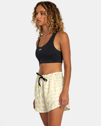 3 VA Essential Yogger Sport Shorts 12" White AVJNS00180 RVCA