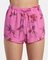 6 New Yume Eco Viscose Shorts Pink AVJNS00185 RVCA