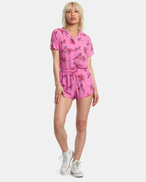 1 New Yume Eco Viscose Shorts Pink AVJNS00185 RVCA