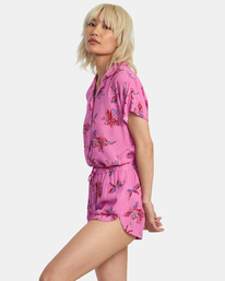 3 New Yume Eco Viscose Shorts Pink AVJNS00185 RVCA