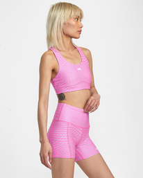 6 VA Essential Pocket Technical Bike Shorts Pink AVJNS00189 RVCA