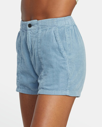 6 Daylight - Short en velours pour Femme Bleu AVJNS00190 RVCA