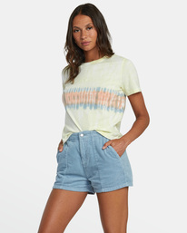 4 Daylight - Short en velours pour Femme Bleu AVJNS00190 RVCA