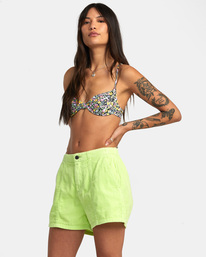 4 Daylight - Short en velours pour Femme Vert AVJNS00190 RVCA