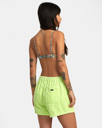 5 Daylight - Short en velours pour Femme Vert AVJNS00190 RVCA