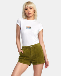 1 Daylight Corduroy Shorts Green AVJNS00190 RVCA