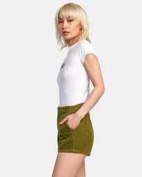 4 Daylight - Short en velours pour Femme Vert AVJNS00190 RVCA