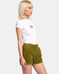 6 Daylight - Short en velours pour Femme Vert AVJNS00190 RVCA
