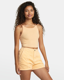 6 Daylight - Short en velours pour Femme Vert AVJNS00190 RVCA