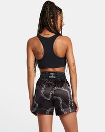 2 Seniesa Boxing Boxing Shorts Black AVJNS00210 RVCA
