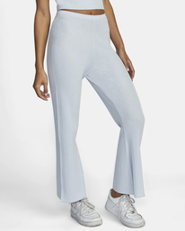 4 Swerve Flared Pants Blue AVJPT00115 RVCA