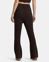 4 Swerve Flared Pants Brown AVJPT00115 RVCA