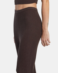 5 Swerve Flared Pants Brown AVJPT00115 RVCA
